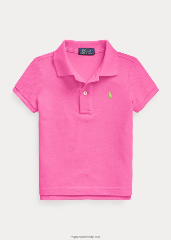клинци Ralph Lauren памучна мрежаста поло мајица V2V446755 далиа пинк
