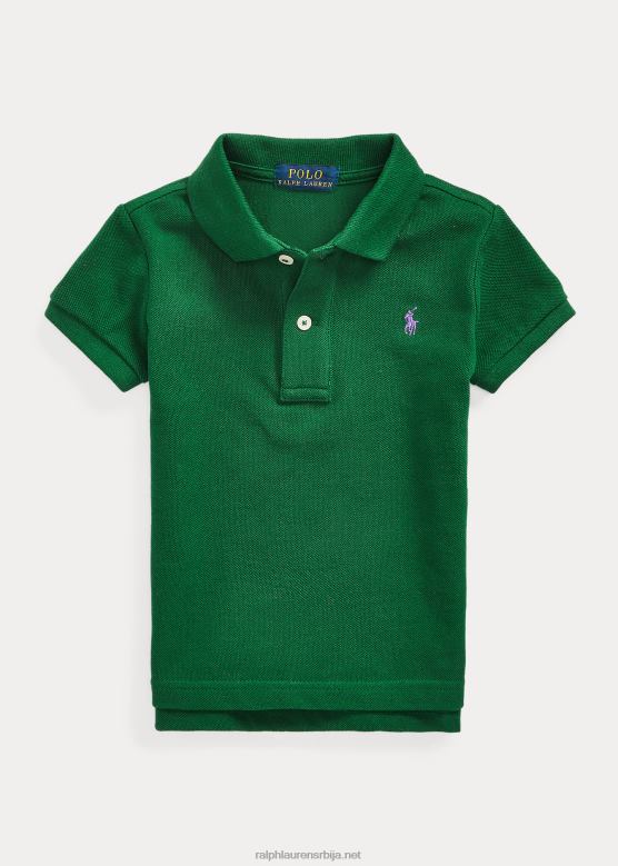 клинци Ralph Lauren памучна мрежаста поло мајица V2V446763 нова шума