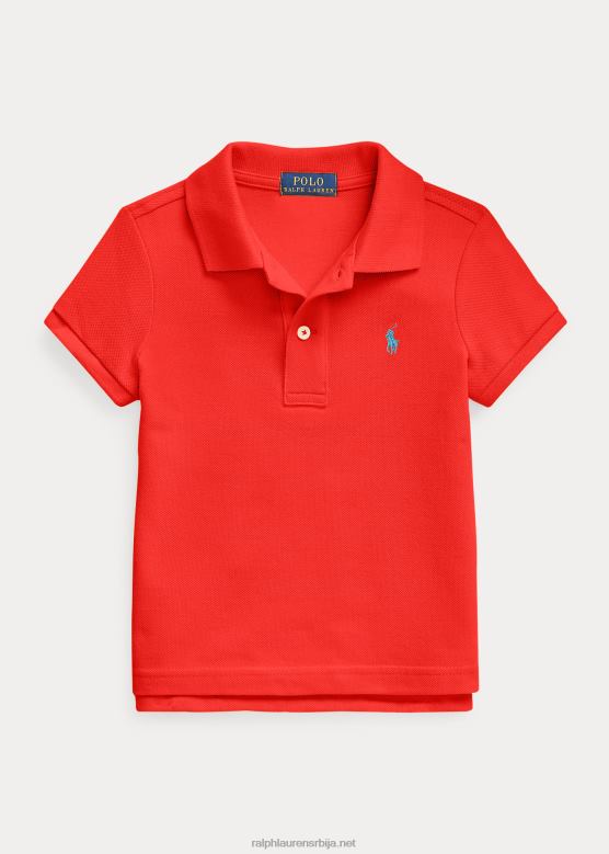 клинци Ralph Lauren памучна мрежаста поло мајица V2V446766 латица руже