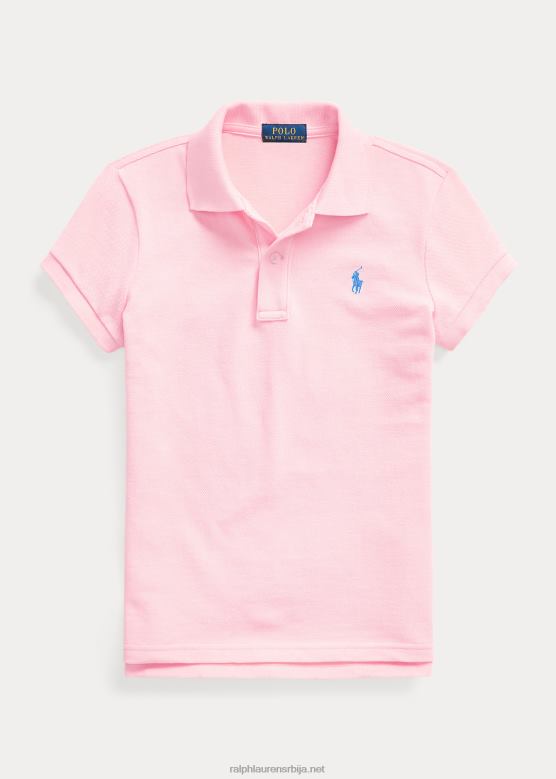 клинци Ralph Lauren памучна мрежаста поло мајица V2V446980 кармел розе