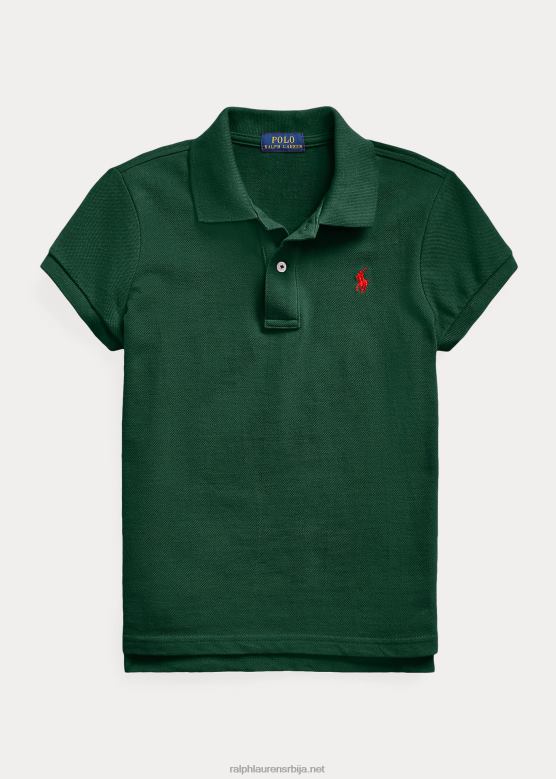 клинци Ralph Lauren памучна мрежаста поло мајица V2V446986 колеџ зелено
