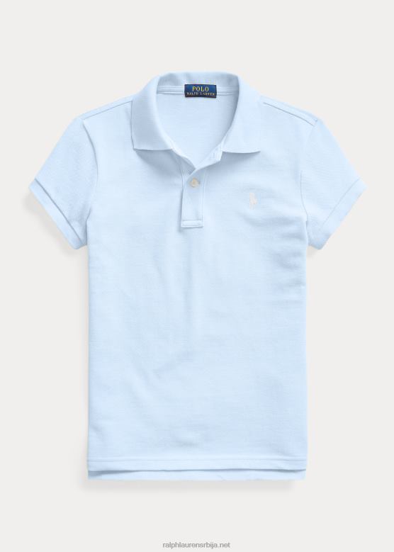 клинци Ralph Lauren памучна мрежаста поло мајица V2V446998 канцеларијско плаво