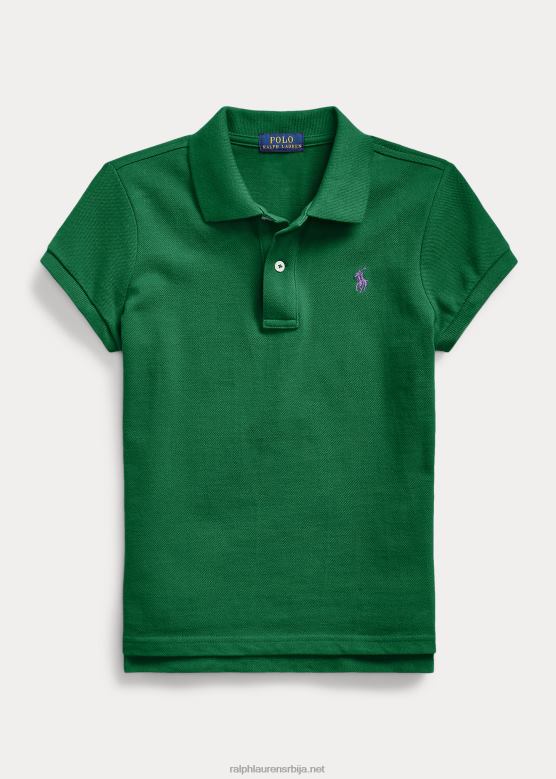 клинци Ralph Lauren памучна мрежаста поло мајица V2V447002 нова шума