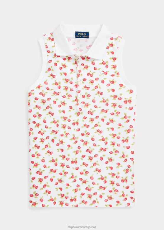 клинци Ralph Lauren мрежаста поло мајица без рукава од јагоде V2V447077 отисак јагоде