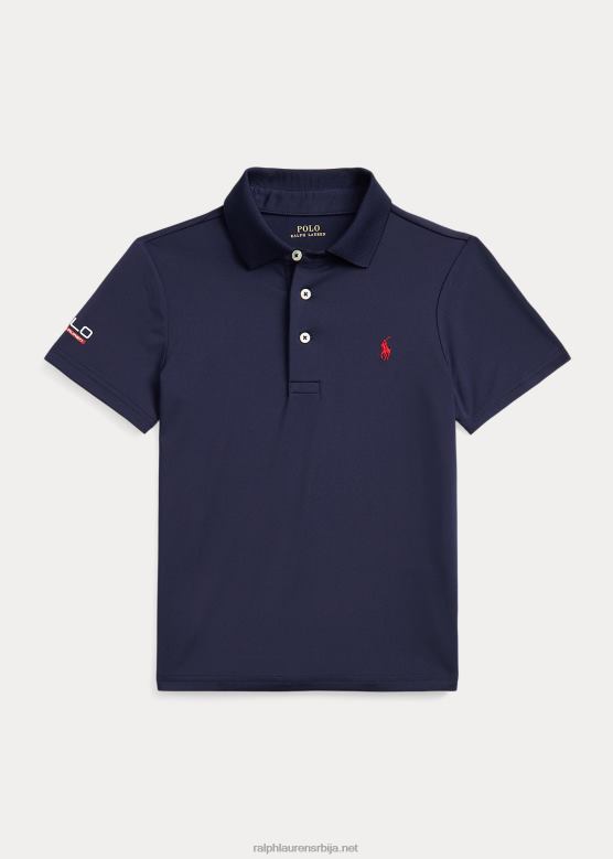 клинци Ralph Lauren перформансе стретцх дрес поло мајица V2V449788 префињена морнарица