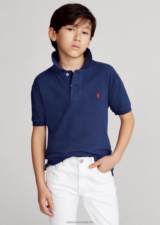 клинци Ralph Lauren култна мрежаста поло мајица V2V449812 невпорт морнарица