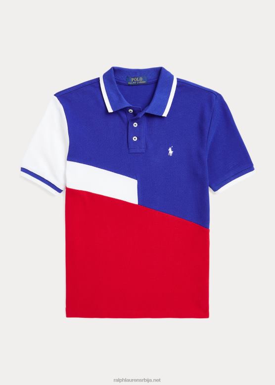 клинци Ralph Lauren памучна мрежаста поло мајица у боји V2V449846 рл 2000 црвени мулти