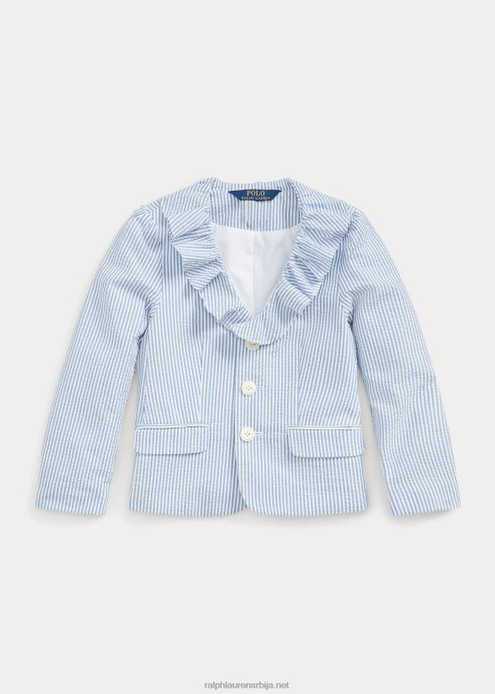 клинци Ralph Lauren блузер са наборима V2V447382 плаво бели
