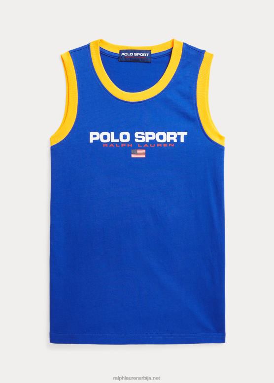 клинци Ralph Lauren поло спорт памучни дрес тенк V2V446150 сафирна звезда
