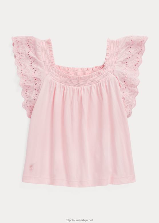 клинци Ralph Lauren горњи део памучног дреса са ушицом V2V446881 наговештај розе