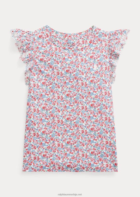 клинци Ralph Lauren горњи део памучног дреса са цветним ушицама V2V447152 тилер флорал