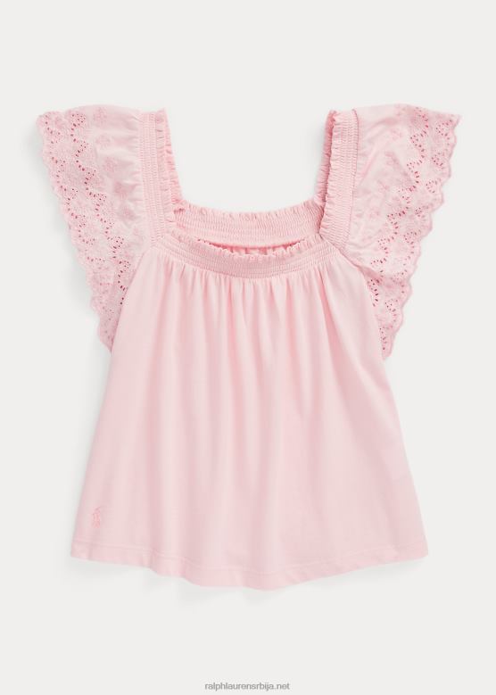 клинци Ralph Lauren горњи део памучног дреса са ушицом V2V447186 наговештај розе
