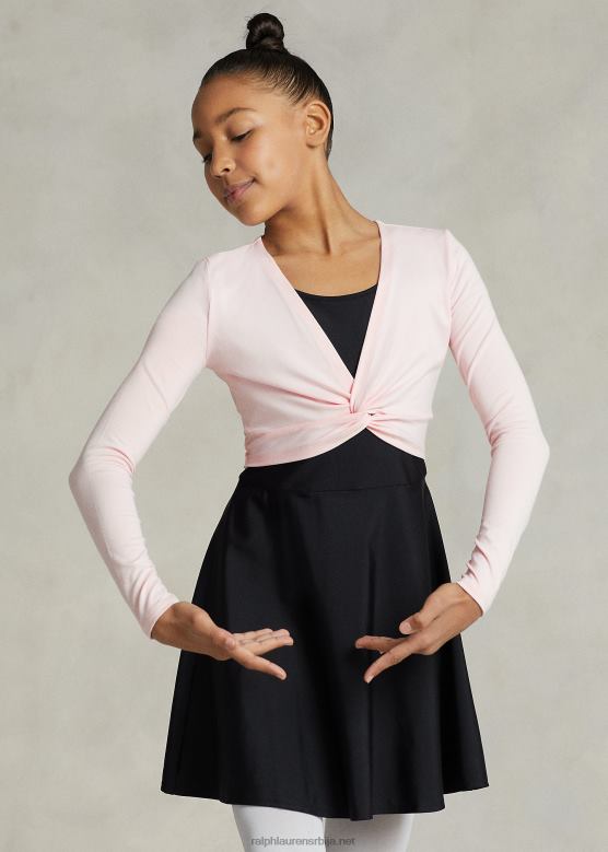 клинци Ralph Lauren Твист-фронт растезљиви мајица V2V447505 багрем розе