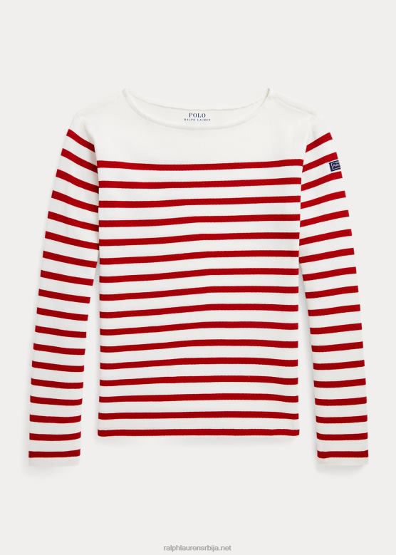 клинци Ralph Lauren пругасти горњи део памучног дреса V2V447572 рл 2000 црвени мулти