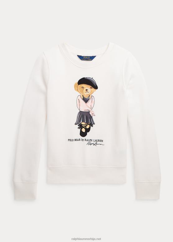 клинци Ralph Lauren дуксерица од поло медвјеђег флиса V2V4410002 палуба бела