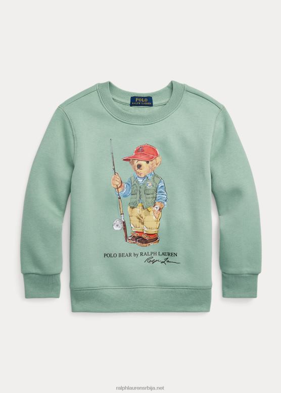 клинци Ralph Lauren дуксерица од поло медвјеђег флиса V2V445739 избледела мента