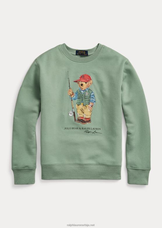 клинци Ralph Lauren дуксерица од поло медвјеђег флиса V2V446089 избледела мента