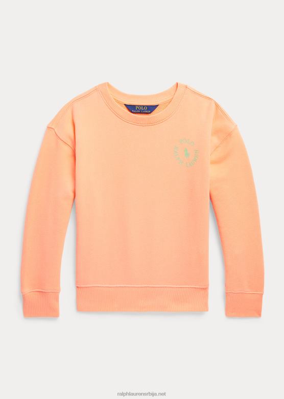 клинци Ralph Lauren дуксерица од флиса великог понија V2V446713 наранџасти пљусак
