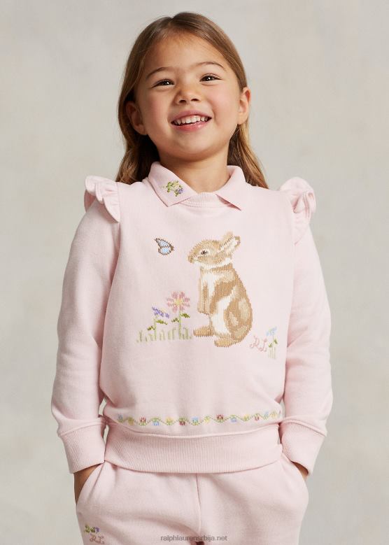 клинци Ralph Lauren лунарна нова година дукс од зеца V2V446730 наговештај розе