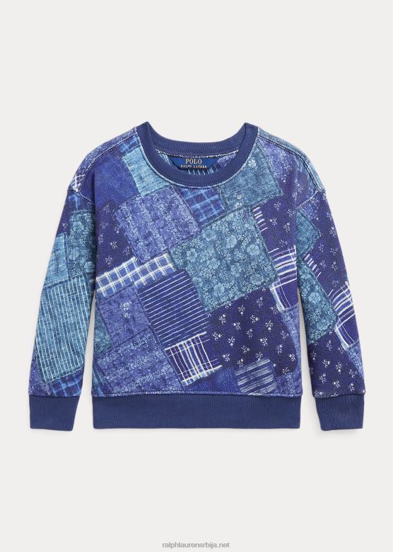 клинци Ralph Lauren Француски фротир дукс са патцхворк принтом V2V447466 индиго патцхворк