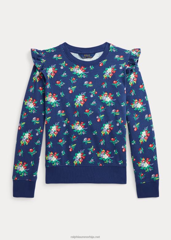 клинци Ralph Lauren Спа фротир дуксерица са набораним цветовима V2V447541 вхеатлеигх флорал