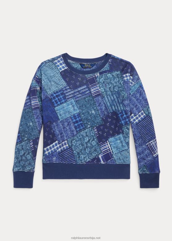 клинци Ralph Lauren Француски фротир дукс са патцхворк принтом V2V447613 индиго патцхворк