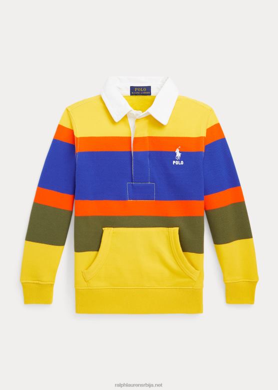клинци Ralph Lauren рагби дукс од пругастог флиса V2V449905 лимун црусх мулти