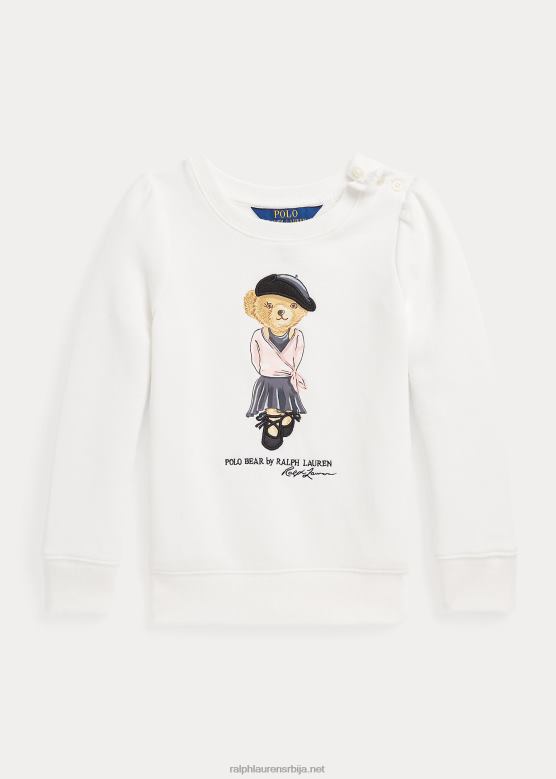 клинци Ralph Lauren дуксерица од поло медвјеђег флиса V2V449998 палуба бела