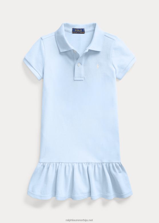 клинци Ralph Lauren памучна мрежаста поло хаљина V2V446778 канцеларијско плаво