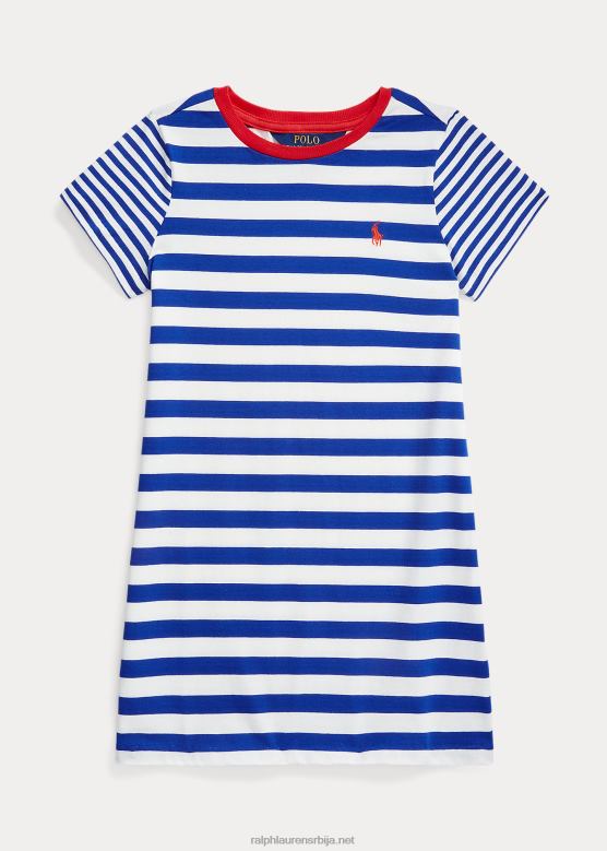 клинци Ralph Lauren пругаста мајица од памучног дреса V2V446797 сафирна звезда