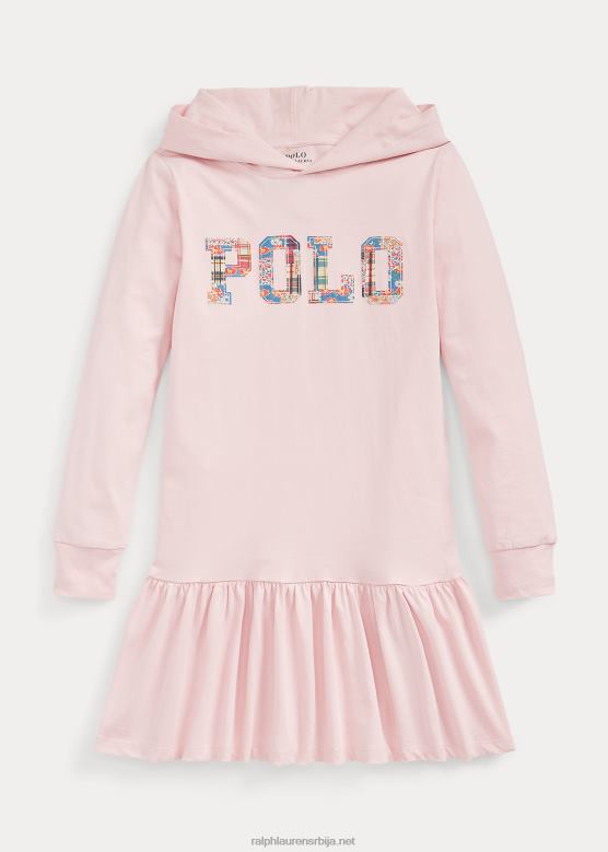 клинци Ralph Lauren хаљина са капуљачом од памучног дреса V2V447134 наговештај розе