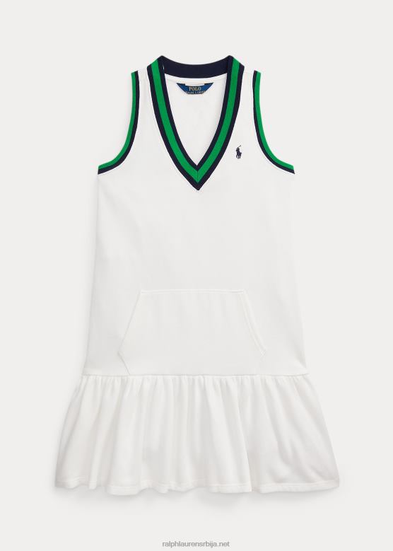 клинци Ralph Lauren хаљина од флиса на црицкет V2V447136 палуба бела