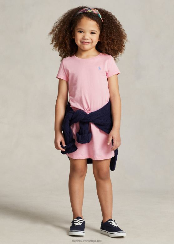 клинци Ralph Lauren мајица од памучног дреса V2V447355 кармел розе