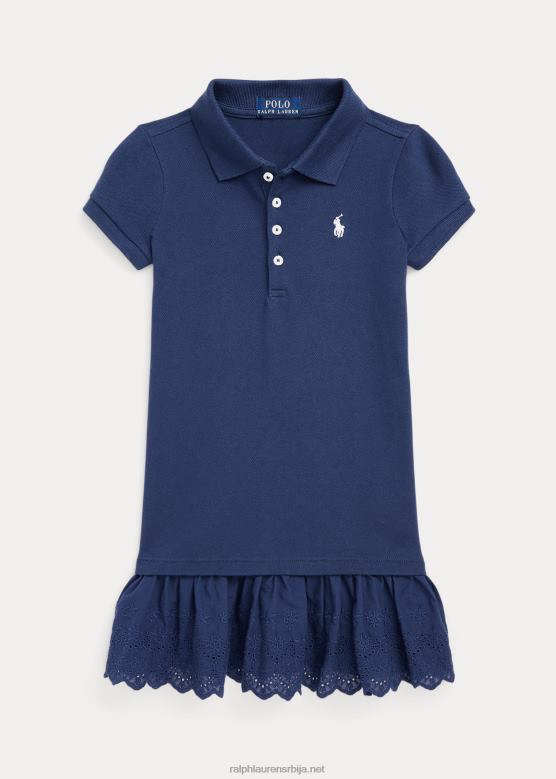 клинци Ralph Lauren мрежаста поло хаљина са ушицом V2V447394 рустикална морнарица