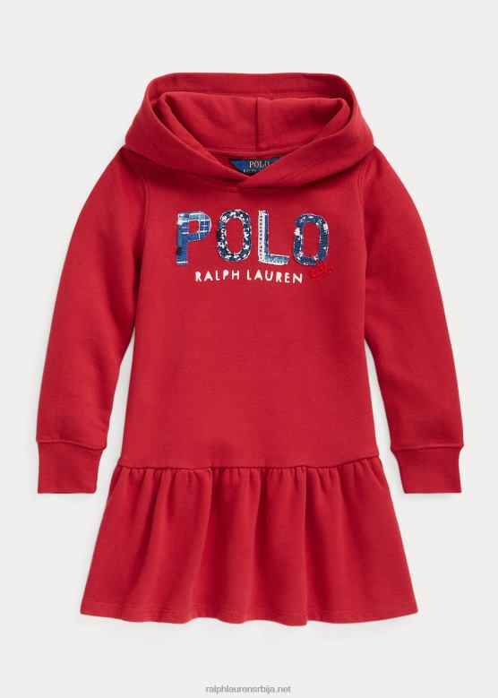 клинци Ralph Lauren хаљина с капуљачом са логом V2V447410 љута паприка