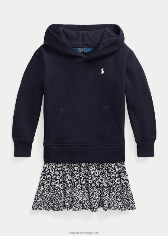 клинци Ralph Lauren хаљина са капуљачом од цвећа V2V447419 рл морнарица
