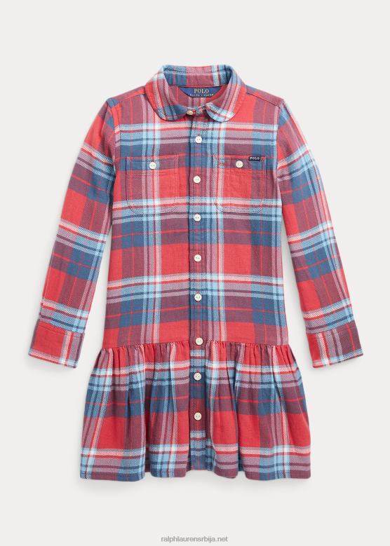 клинци Ralph Lauren карирана памучна кошуља од кепера V2V447476 црвено/плаво мулти