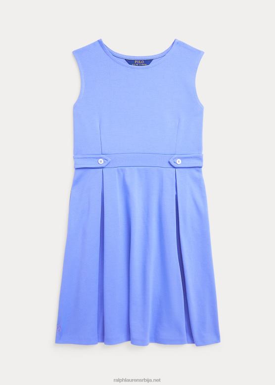 клинци Ralph Lauren плисирана растезљива понте хаљина V2V447519 лука плава