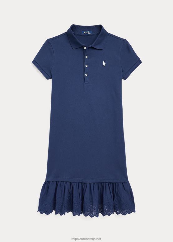 клинци Ralph Lauren мрежаста поло хаљина са ушицом V2V447559 рустикална морнарица