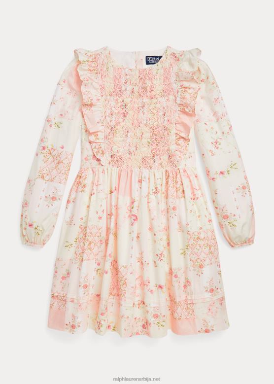 клинци Ralph Lauren цветна памучна хаљина од поплина V2V447560 валентине патцхворк