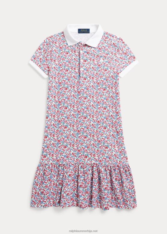 клинци Ralph Lauren цветна растезљива мрежаста поло хаљина V2V447562 тилер флорал