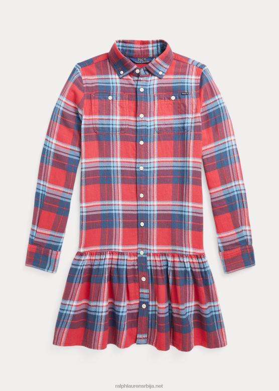 клинци Ralph Lauren карирана памучна кошуља од кепера V2V447631 црвено/плаво мулти