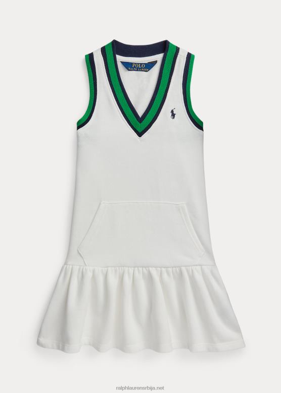 клинци Ralph Lauren хаљина од флиса на црицкет V2V449963 палуба бела