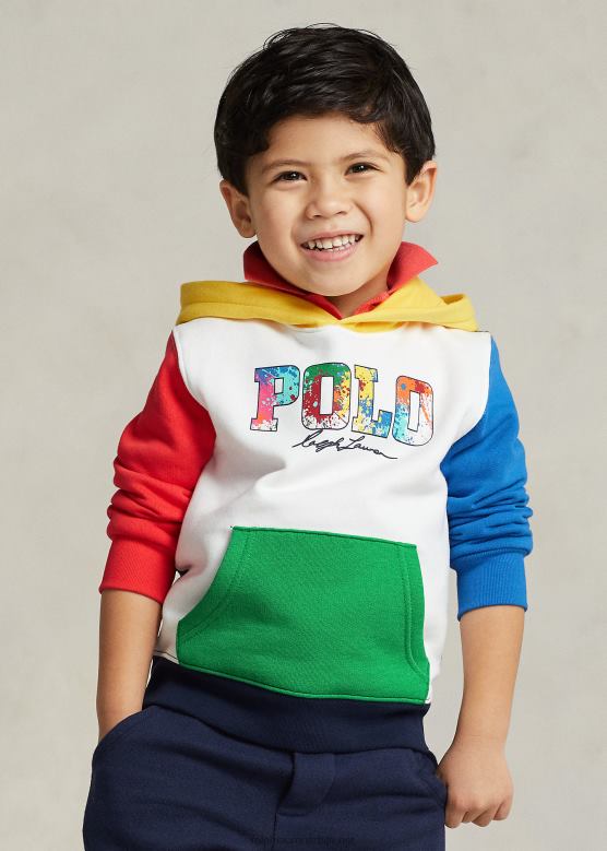 клинци Ralph Lauren дуксерица од флиса са логом у боји V2V445660 бела мулти