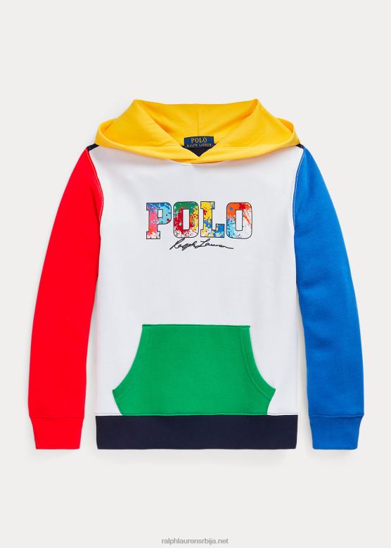 клинци Ralph Lauren дуксерица од флиса са логом у боји V2V446167 бела мулти