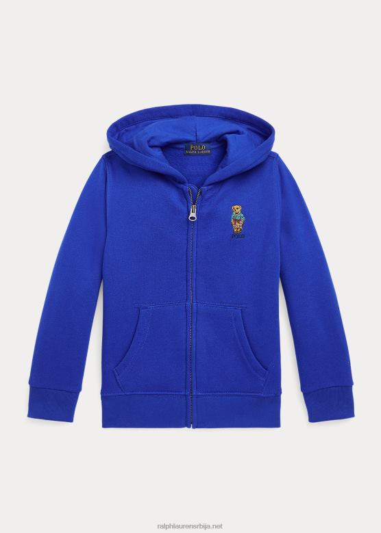 клинци Ralph Lauren дуксерица од поло беар флиса са пуним патентним затварачем V2V446513 сафирна звезда