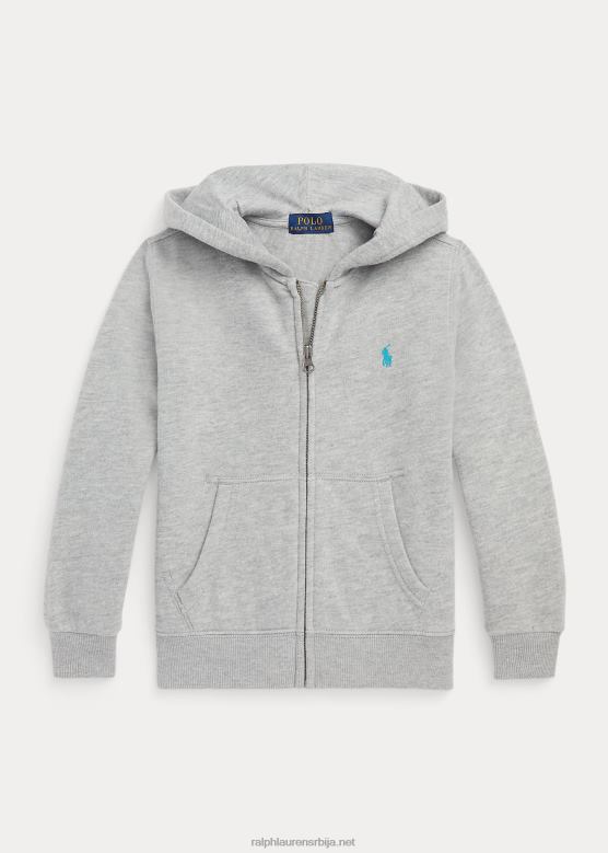 клинци Ralph Lauren дуксерица од поло пони флиса са пуним патентним затварачем V2V446514 и преко вријеска