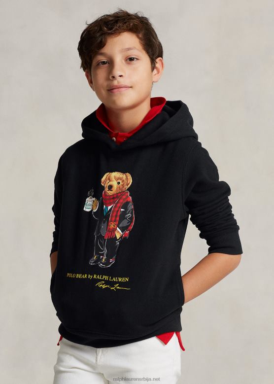 клинци Ralph Lauren Лунарна нова година поло медведи капуљача V2V446573 црн