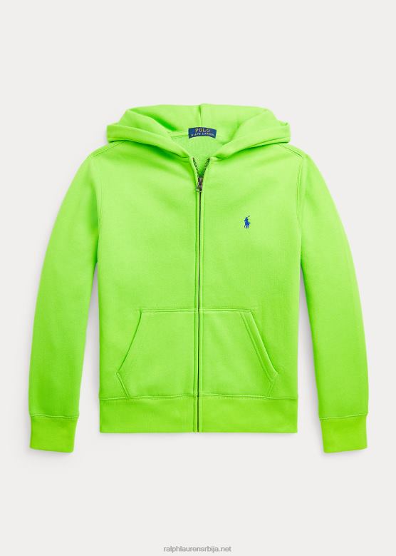 клинци Ralph Lauren дуксерица од флиса са пуним патентним затварачем V2V446576 галаксија зелена