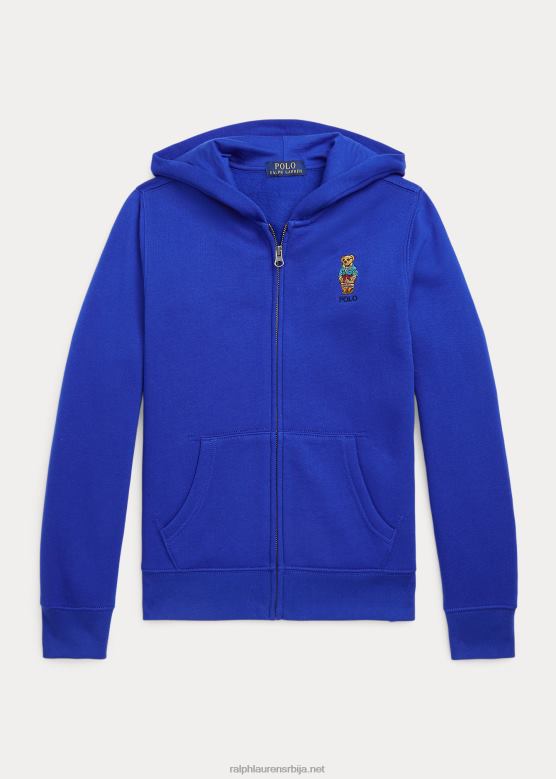 клинци Ralph Lauren дуксерица од поло беар флиса са пуним патентним затварачем V2V446644 сафирна звезда